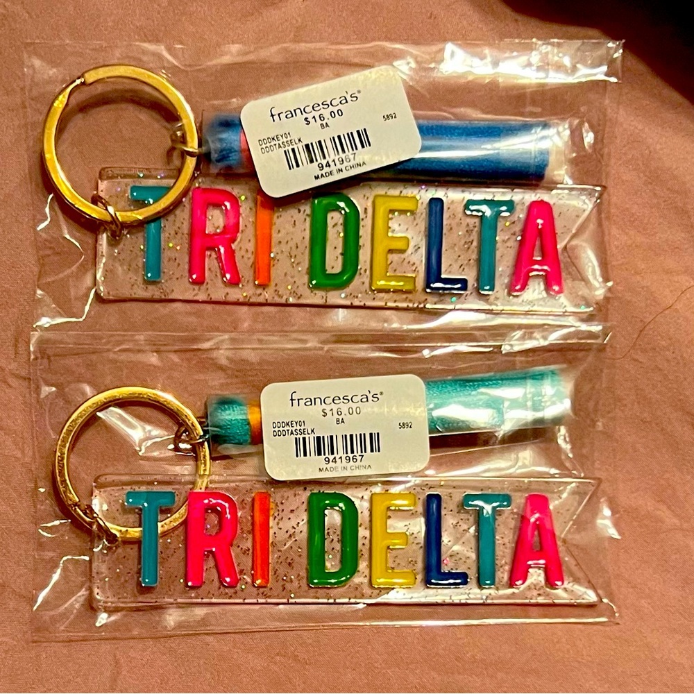 Tri Delta key chains